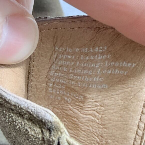 Madewell Autumn Chelsea High Ankle Boots Brown Suede Block Heel Women’s 10 - Picture 5 of 15